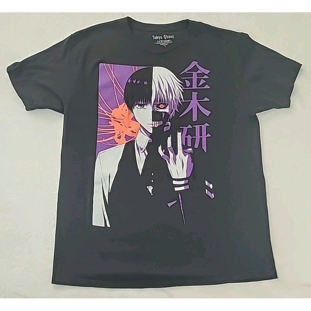 Hot Topic T Shirt Tokyo Ghoul Split Face Anime T-Shirt Unisex- XL (Pre-Owned)